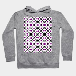 Geometric Ace Pattern Hoodie